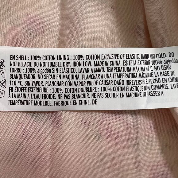 Tuckernuck Hyacinth House Addison Blouse in Cream Floral Ruffle Neck Size Medium - Picture 7 of 11